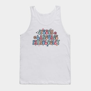 Speech Pathologist Vintage Retro SLP Tank Top